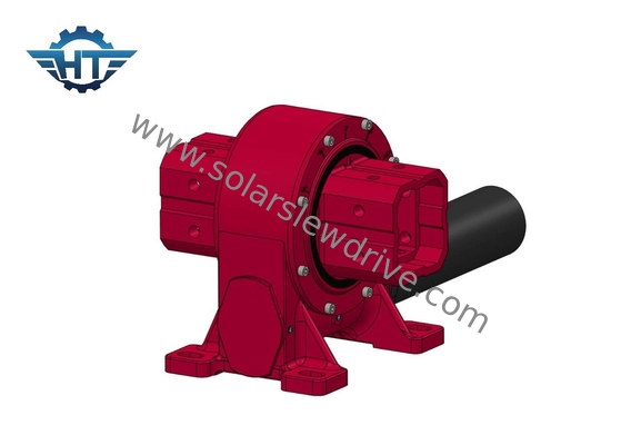 Single Axis Slew Drive Gearbox With Electrical Motor For PV Mounting Tracking System
