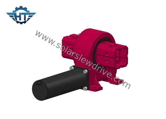 Single Axis Slew Drive Gearbox With Electrical Motor For PV Mounting Tracking System