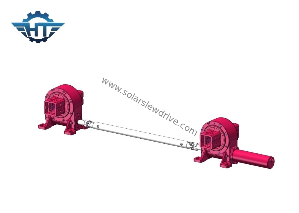 High Accuracy Solar Tracker Slew Drive Small With Enclosed Housing For Pv Panel System