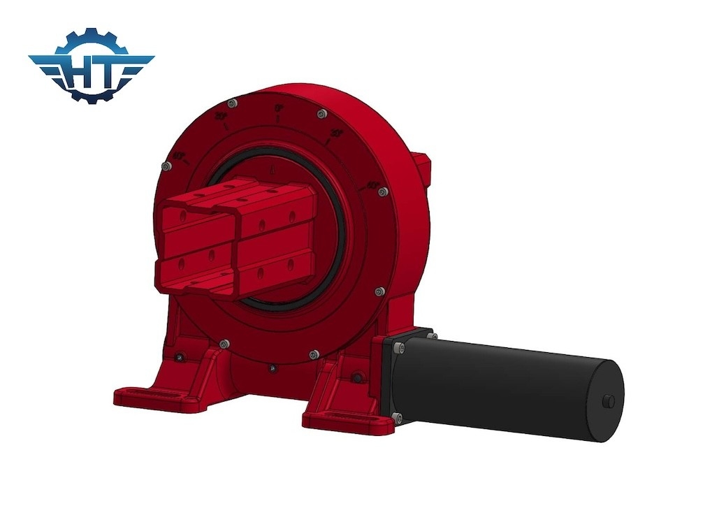 Self Locking Two Stage Worm Gear Slewing Drives With Slewing Drive Gear Ratio