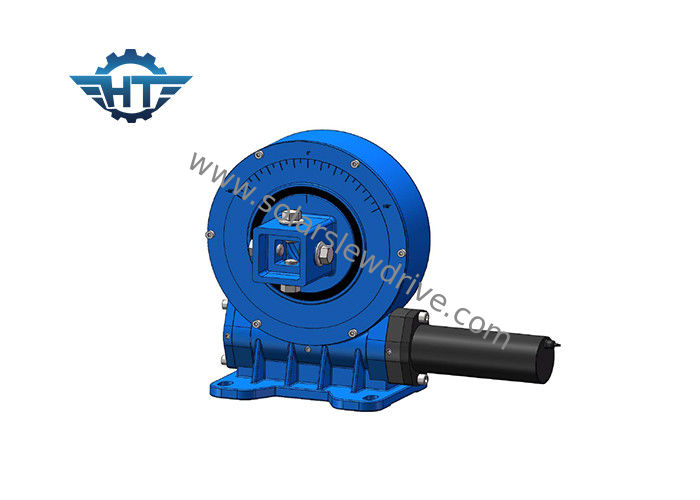 VE9 Reverse Self Locking Ratio 61 / 1 Worm Gear Slewing Ring 24V DC Gear Motor With Hall Sensors