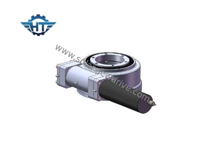 SE5 Horizontal Mounted Slew Drive Gearbox With 24 VDC Planetary Motor For Solar Trackers