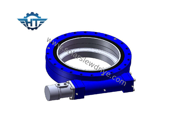 SE12 Enclosed Housing IP66 Hydraulic Slew Drive With Hourglass Worm Shaft For Marine Cranes