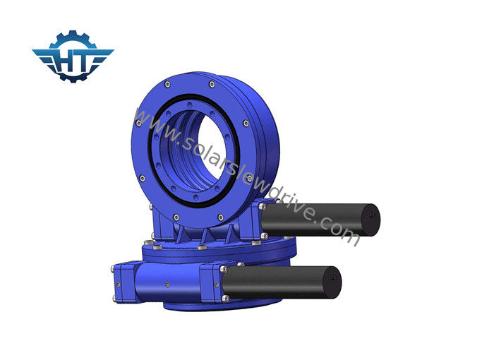 Envelop Hourglass Worm Gear Slew Drive Gearbox With Reduction Motor For Solar Thermal Power