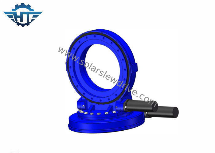 SDE Worm Slew Drive With 24VDC Planetary Motor For Two Axis PV, CPV And CSP