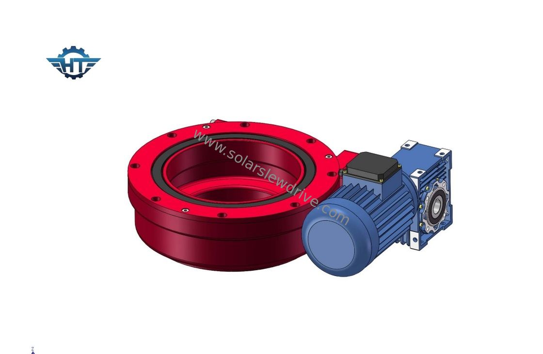 IP66 Enclosed Housing Small Crane Geared Slewing Ring Drive For Industrial Applications