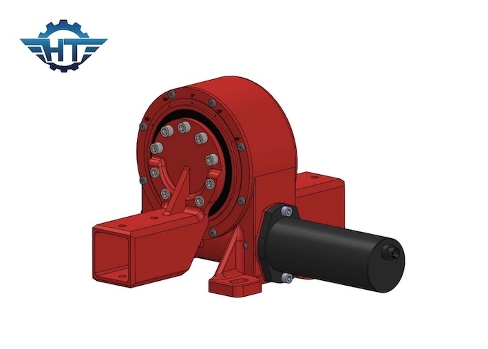 Single Worm Gear Slew Drive Gearbox For Horizontal Solar Tracking System