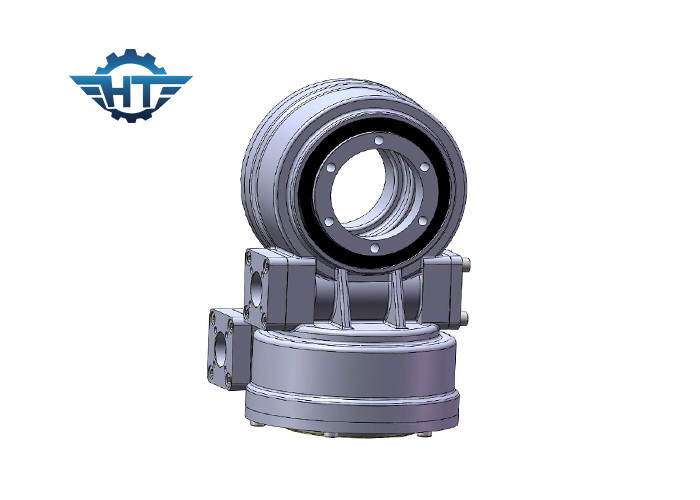 Dual Axis Slew Drive Gearbox, 5800 Nm Holding Torque With 12V Motors