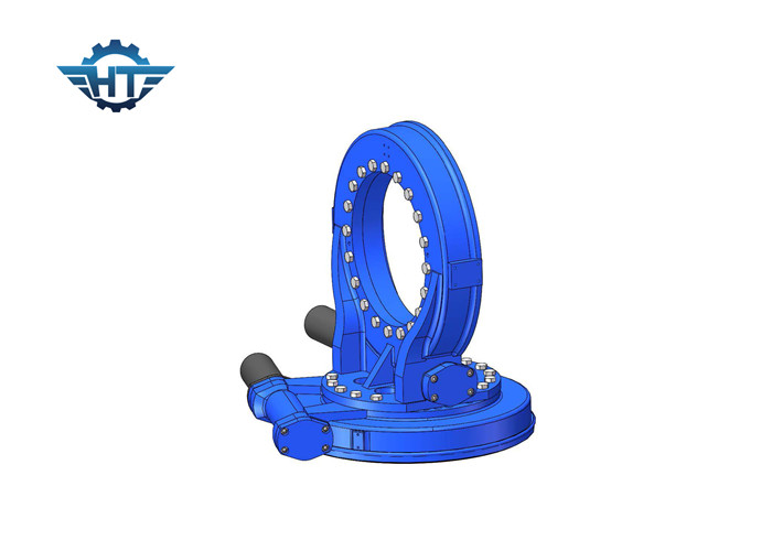 Worm Gear Dual Axis Slew Drive With Enclosed House And Small Backlash For PV Tracker