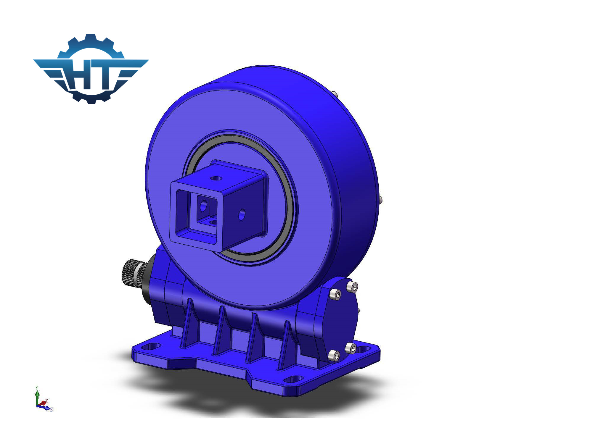 VE7 Single Axis Planetary Motor Worm Gear Slew Drive For Solar Tracker
