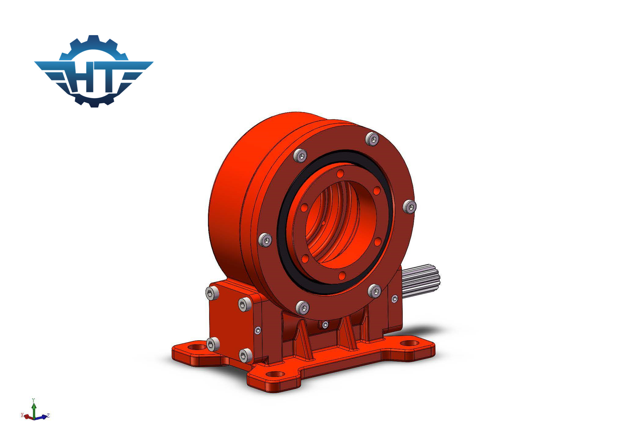 VE3 Enveloping Worm Gear Single Axis Solar Tracker Small Slew Drive