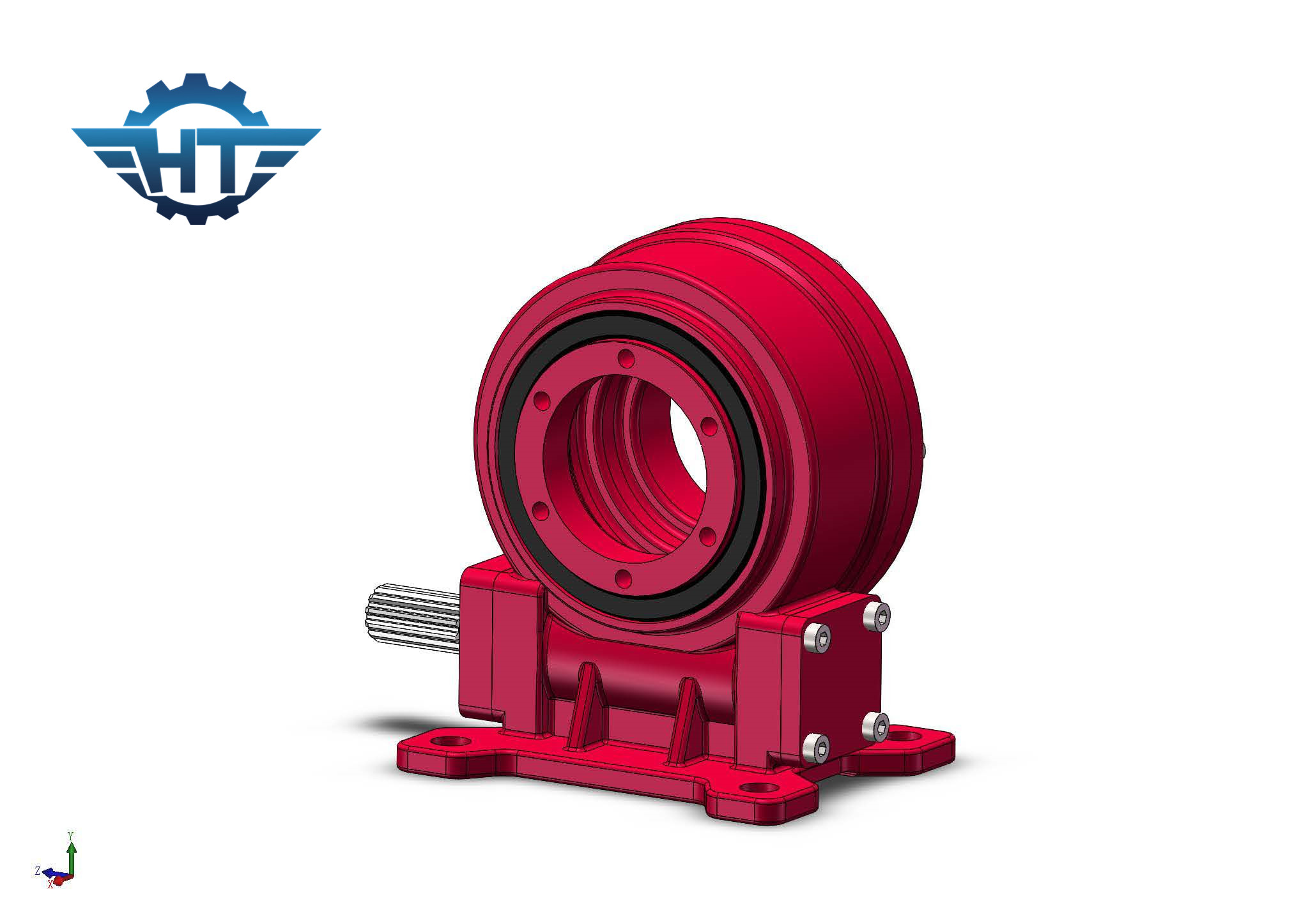 VE9 Horizontal Custom Worm Gear Slew Drive For Solar Tracking System