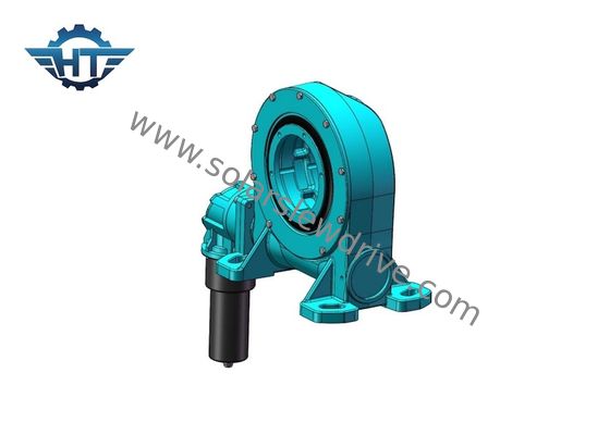Horizontal Single Axis Slewing Drive Gearbox For Motor Driven Solar ...