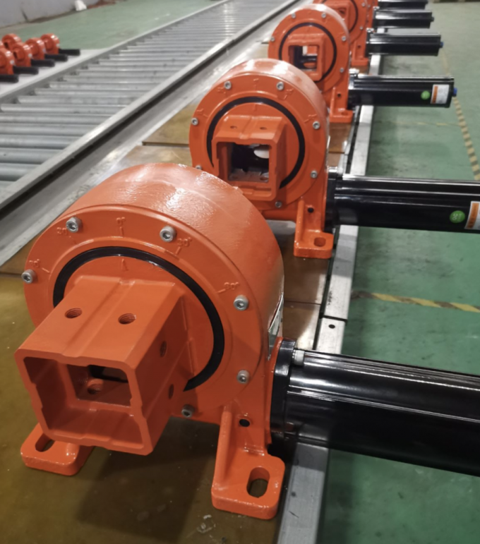 VE7 Enveloping Worm Gear Slew Drive Gearbox For Horizontal Single Axis