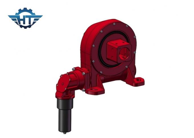Single Axis Worm Gear Slewing Drive For 24vdc Electrical Motor Tracking ...